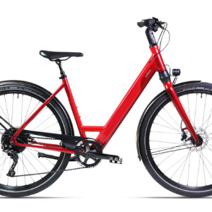 Leichtes Tiefeinsteiger E-Bike Coboc Kallio CMF rot