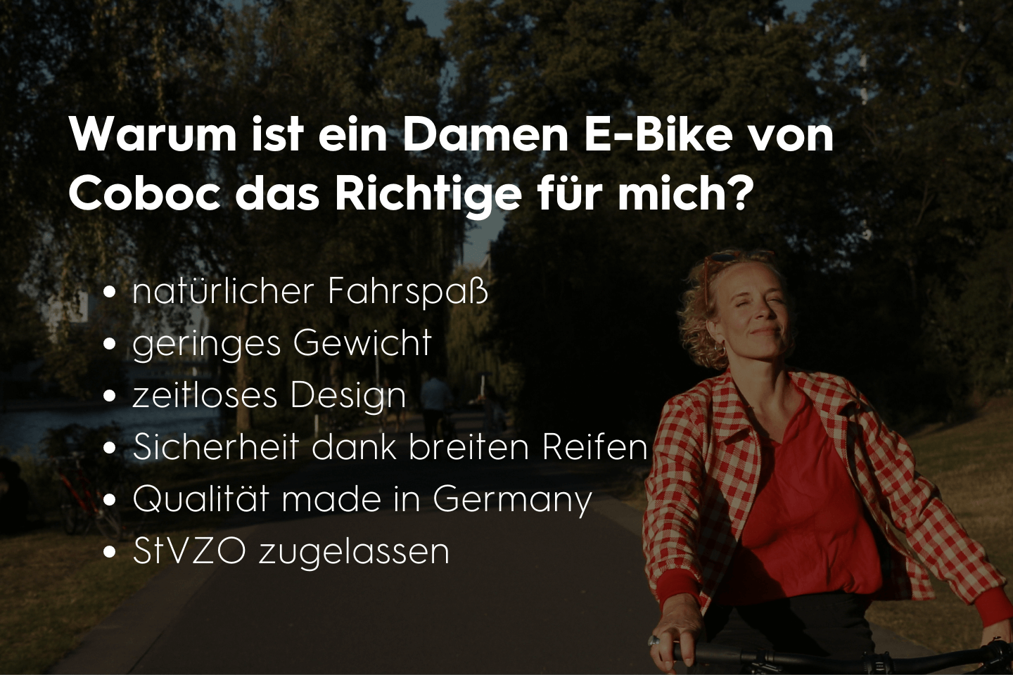 Warum ist ein Damen E-Bike von Coboc das Richtige?