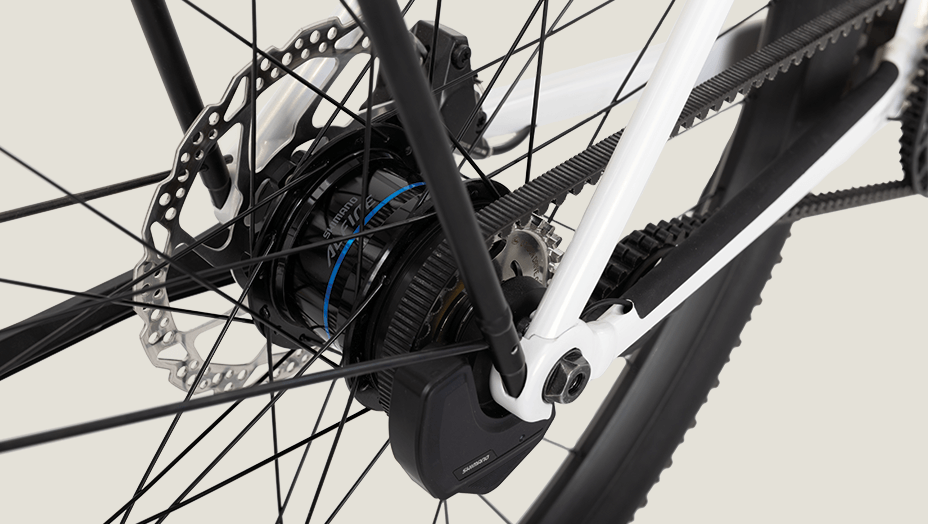 Schaltung Shimano Alfine Di2 11 an Coboc E-Bike Skye Belt Di2