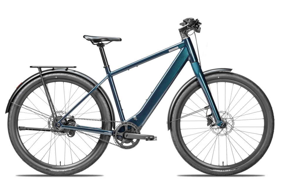 Produktbild leichtes E-Bike Skye City Belt DMT von Coboc für die Stadt in Farbe Ocean