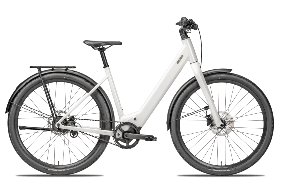 Produktbild leichtes E-Bike Skye City Belt STP von Coboc für die Stadt in Farbe Ivory